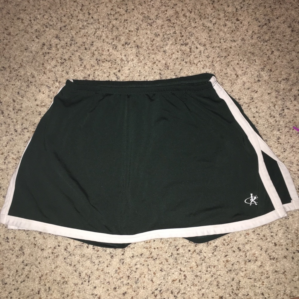 dark green skort